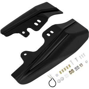 Motorcycle Mid Frame Air Heat Deflector Fits for Harley Touring Road King Electra Glide Street Glide Road Glide Ultra Classic 2001-2008 (Black)