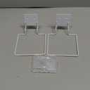 2 Set Wall Mount Sharps Container Mounting Bracket for 1 Quart 8702, 8702T, 8721 Stackable Sharps Container, White