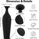 Tall Floor Vase, Large Black Metal Vase for Pampas Grass, Decorative Rustic Vases for Farmhouse Decor, Large Floor Vases for Modern Living Room Corner, Fireplace, Hallway, 23 inches