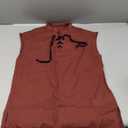 Men's Casual Shirt Cotton Linen Tank Tops Medieval Shirt Lace-Up Sleeveless Viking Renaissance Pirate Shirts for Men
140 Red, Size S-M