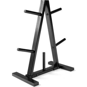 CAP Barbell Weight Plate Rack for 1-Inch Weight Plates (Black, Space Saving A-style 1" Plate Tree)
