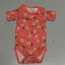 Copper Pearl Short Sleeve Bodysuit Baby: Ultra Soft Bodysuits for Newborns, Boys, Girls, and Infants - Stylish, Comfortable, Overlap Shoulders, Premium Knit Fabric - Elmo, 0-3 Months
