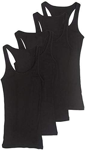 Zenana Outfitters 1 Pack Womens Basic Ribbed Racerback Tank Top, Large