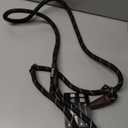 Fida Durable Slip Lead Dog Leash, 6 FT x 1/2" Heavy Duty Dog Loop Leashes, Comfortable Strong Rope Slip Leash for Large Medium Dogs, No Pull Pet Training Lead with Highly Reflective(1/2", Black)