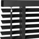2" Cordless Solid Wood Blinds for Indoor Window,39.5" W x 60" H Black
