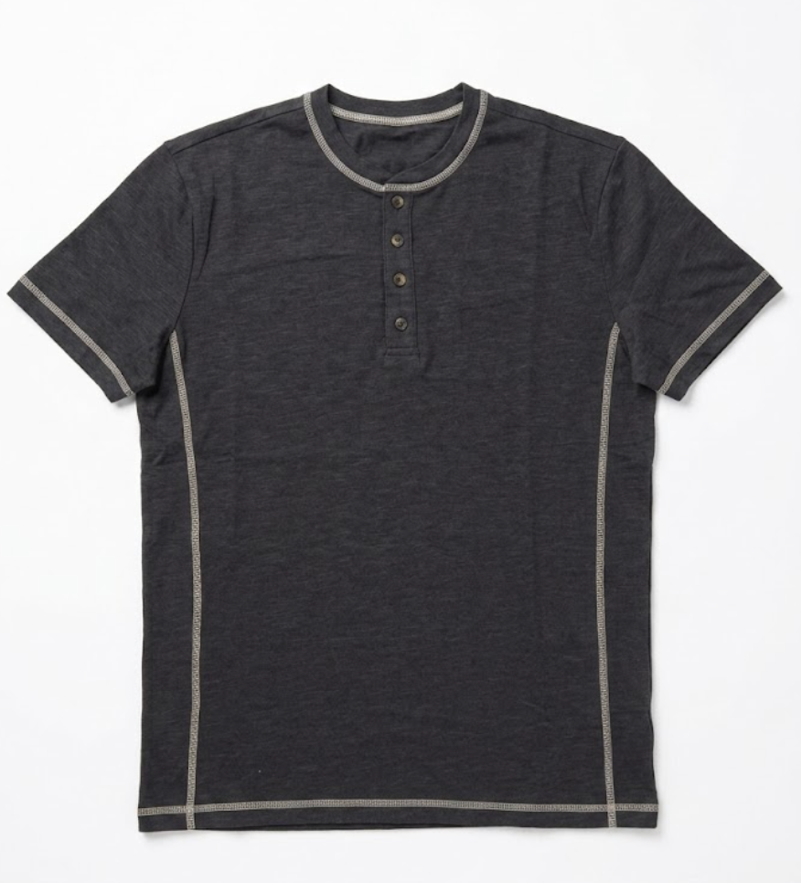 Dokotoo Men Men's Men's Henley Shirts Long Sleeve Casual Classic Tee Cotton Button Up Henley T-Shirts Black Small