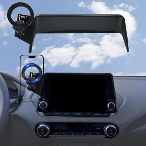 Car Phone Holder for 2020-2025 Sentra Accessories / 2021-2025 Nissan Rogue / 2019-2025 Altima Accessories, 8 inch Screen Fixed Clip, 360 Rotation, Compatible with MagSafe