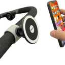 Maxby Stroller Phone Holder, MagSafe Compatible Magnetic Phone Mount for Stroller Handlebar, Snap On Clamp Installs in Seconds, 360 Rotation, Fast Attach & Detach