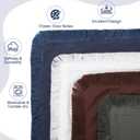 4 Pcs Linen Pillow Covers 18'' x 18'' Cotton Linen Decorative Throw Pillow Cases with Fringed Edges, Soft Washed Cushion Shams Zipper Closure Rustic Home(Minimalist Colors)