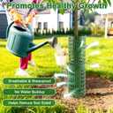 20 Pack Tree Trunk Protector, Expandable Tree Guard Wraps to Protect Bark with Twist Tie and Metal Stakes, Plant Shrub Protectors from Deer, Rodents, Animals, Trimmers, Mowers