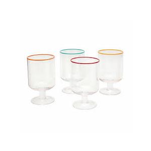 Stackable Goblet Set 14fl oz (414.02 ml) 4 piece Glass Brand-INFUSE