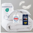 Comfortable down duvet, Twin 172x 228cm, with goose feather and down filling, Oeko-Tex certified, RDS animal welfare, all year round, 450 g/m²