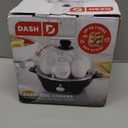 Dash Rapid Egg Cooker  Boiler, Poacher & Steamer  Includes Measuring & Recipe Guide  Dishwasher Safe  BPA Free  Holds 7 Eggs, Black