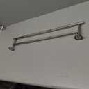 JQK Chrome Towel Bar, 24 Inch 304 Stainless Steel Thicken 0.8mm Double Bath Towel Rack for Bathroom, Towel Holder Polished Chrome Wall Mount, Total Length 27.16 Inch, TB100L24-CH