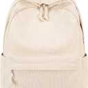 BTOOP School Backpack for Teens Large Corduroy Bookbag Lightweight 15.6 inch Laptop Bag for Girls Women Casual High School College