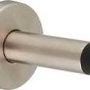 3.2" Wall-Mounted Door Stop  304 Stainless Steel, Durable Design with Rubber Tip for Noise Reduction & Wall Protection  Rust-Resistant, Easy Installation, Ideal for Home & Office