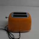 2 Slice Toaster Retro Stainless Steel with Bagel, Cancel, and Defrost Functions, 6 Bread Shade Settings, Extra Wide Slots and Removable Crumb Tray, Orange