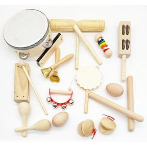 20-Piece Wooden Musical Instrument Set for Kids - Inspire Creativity and Family Fun (Music set001)