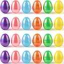 MGparty 72 Pcs 2.3" Fillable Easter Eggs Bulk, Iridescent Plastic Easter Eggs Empty for Easter Egg Hunt, Basket Stuffers, Party Favors, Classroom Prizes and Decorations