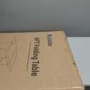 Folding Table 6ft Portable Heavy Duty Plastic Fold-in-Half Utility Foldable Table Plastic Dining Indoor Outdoor for Camping, Picnic and Party, White