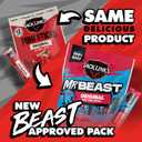 Jack Links x MrBeast Original Mini Beef Sticks  6g Protein per 2 Individually Wrapped Meat Snacks, Made with 100% Real Beef, Pantry-Ready, Kids Snacks, Great Stocking Stuffers, 12 Count 0.5oz Sticks