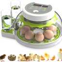 Incubators for Hatching Eggs with Automatic Egg Flipping Function and Humidity Control,Built-in Egg Candle,Precise Control Panel,Supporting 8 & 33 Eggs,Egg Incubator for Hatching Chicken Quail Duck