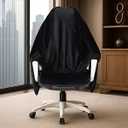 Cozy Bliss Office Chair Blanket, Faux Fur Office Blanket – Work from Home Gifts & Practical Gifts for Cold People, Stay Warm with Chair Wrap Attaches, Black