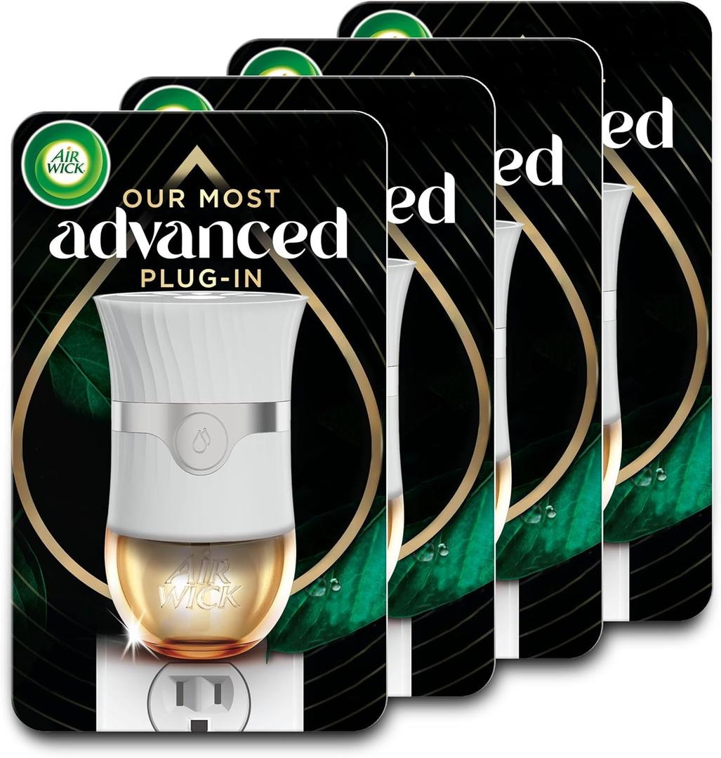 Air Wick Scented Oils Advanced Gadget, Essential Oils, Room Freshener, Air Freshener, 4 ct