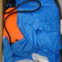 KMiKE Inflatable Shark Costume for Adult(Kids) Funny Halloween Costumes Fantasy Cosplay Blow up Costume (Blue)