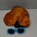 FVCENT Orange Wig 50's Copper Red Short Braid Updo with Bangs With blue retro glasses Cosplay Wig Halloween Costume Party