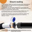 TonGass RV Sewer Pipe Adapter 3" Rotating Rigid Bayonet Adapter with Male Thread & Hooks, Termination Fitting with 3" Bayonet & Hub, RV Sewer Hose Connector for Waste Disposal - Black