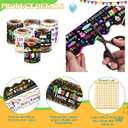 Tenceur 98.5 ft Motivational Bulletin Board Borders Classroom Decoration 6 Rolls Classroom Borders Set Scalloped Bulletin Board Trim for Back to School Office Home Chalkboard Wall