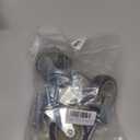 AAGUT 3 Inch Caster Wheels with Locking Brakes, Rubber Heavy Duty M10 x 1.5" Threaded Stem Industrial Castors Replacement for Workbench,Carts,Furniture,Dolly,Trolley,Set of 4