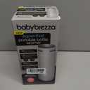 Baby Brezza Portable Warmer 3X Faster Baby Bottle Warming - Travel Breastmilk and Formula Warmer - Safe, Even Heating - Up to 9oz - No Adapters, Grey