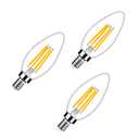 LED E12 Base 4W Bulb Warm White 2700K Tiffany Lamp Table Wall Sconce Pendent Chandelier, AC110V(3 Pack)