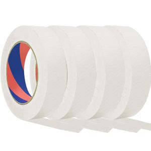 Painters Tape, 1 inch x 55 Yards x 4 Rolls Black Painters Masking Tape for Indoor and Outdoor Use, Medium Adhesive Paint Tape for DIY Crafts, Arts, Painting, Easy Removal (White)