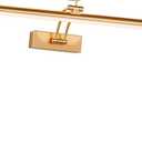 Dimmable Cordless Picture Light with Controller and Timer, Rechargeable 5000mAh Battery Wall Sconce for Wall Pictures, Gallery Artwork, Paintings, Portraits, Dartboards (Gold) (14"L x 6.3"W x 6.3"H)