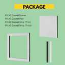 14x14 RV Air Conditioner Gasket Replacement, One-Piece RV AC Gasket and Seal Kit, Leak-Proof RV A/C Seal, RV Roof Seal Kit for Trailer, Van 1Pc
