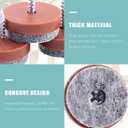 Swpeet 52Pcs 24mm Brown Furniture Felt Pads Non Slip Furniture Pads with Screw-on Felt Pad Furniture Slider Floor Protector for Wooden Leg Feet of Chair Table Sofa