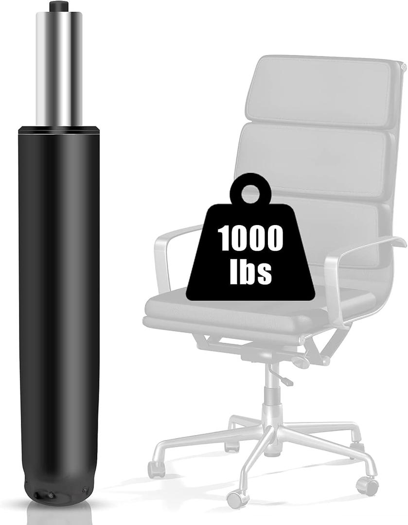 Omyoffice 5.5 inch Office Chair Gas Lift Cylinder-Office Chair Replacement Parts,Universal Size Fits Most Chairs,Heavy Duty Gas Lift Hydraulic/Pneumatic Piston(Black)