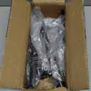 ALXEH 10 Inch Furniture Legs Black Coffee Table Feet, Mid-Century Metal Furniture Leg for Sofa Cabinet Ottoman, Set of 4 Side Mounted Style Home DIY Replacement Feet