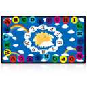 Drydiet 11.8 x 6.6 ft Alphabet Classroom Rug Elementary Daycare Rug