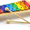 MUSICUBE Xylophone for Kids Wood Xylophone with Mallets Orff Music Instrument for Educational& Preschool Learning Baby Percussion Kit with Professional Tuning for Toddlers Gift Choice for Children age (50808)