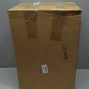 Rectangular Metal Wedding Flower Stand Vase with Hanging Glass Globe Terrarium Tealight Candle Holder, Multifunctional Geometric Column Frame Centerpiece (Black, 2 Pcs 25.2'')