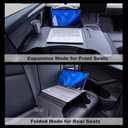 Foldable Car Tray for Tesla Model Y Model 3 S X Y Juniper, Upgraded Car Desk for Dining, in-Car Work, Travel and Outdoor