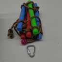 Rainbow Craft 6.6FT Climbing Rope Ninja Ladder for Kids - Kids Ninja Warrior Obstacle Course Accessories - Swing Rope Ladder