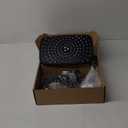 Veken Wide Rain Shower Head with Multi-Modes Handheld Water Spray,High Pressure Showerhead Combo with Arm for Bathroom Accessories,Home Decor Adjustable Dual Shower with Anti-Clog Nozzles,Matte Black (Standard Flow(2.5GPM))