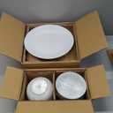 MALACASA Bone China Dinnerware Set for 4, 12 Pieces Cream-White Plates and Bowls Sets, Scratch Resistant Dinner Plates, Dessert Plates Small Cereal Bowls, Dishwasher & Microwave Safe, Series JERA