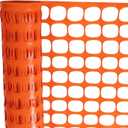 Lightweight Orange Plastic Fence Netting, 4ft x 100ft