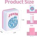 American Mahjong Set with166 Pink Tiles, Racks, Light Green Bag and Accessories, Mahjong Tile Set for Beginners